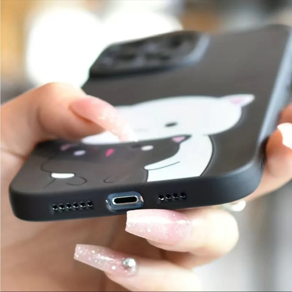 Cats Silicone iPhone 14 Case NEW